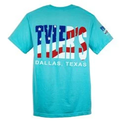 TYLER'S American Flag Comfort Color Pocket Tee - Dallas