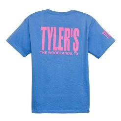 Kids' TYLER'S Light Blue/Azalea Tee - The Woodlands