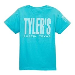 Kids' TYLER'S Light Blue/White Comfort Color Tee - Austin