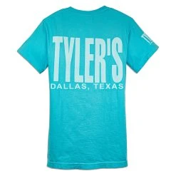 TYLER'S Light Blue/White Comfort Color Pocket Tee - Dallas