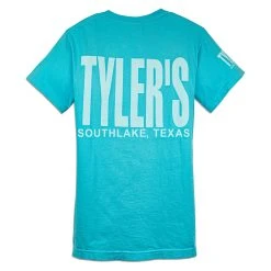 TYLER'S Light Blue/White Comfort Color Pocket Tee - Southlake