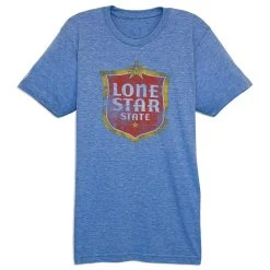 Athletic Blue Lone Star State Tee