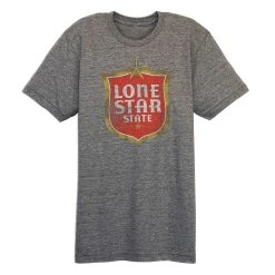 Athletic Grey Lone Star State Tee