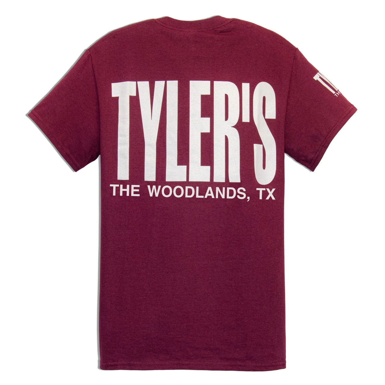 TYLER'S Maroon/White Tee - The Woodlands