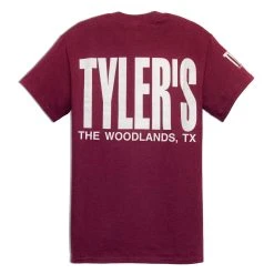 TYLER'S Maroon/White Tee - The Woodlands