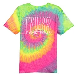 Kids' TYLER'S Outline Minty Rainbow/White Tee - Austin