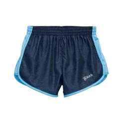 Girls' Heather Racer Shorts - Navy/Light Blue