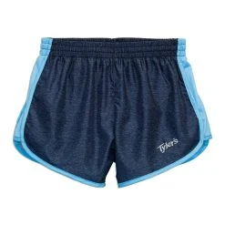 Women's Heather Racer Shorts - Navy/Light Blue