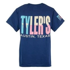 TYLER'S Navy/Pastel Texas Flag Comfort Color Pocket Tee - Austin