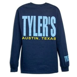 TYLER'S Long Sleeve Navy/Light Blue Tee - Austin
