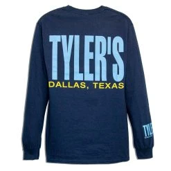 TYLER'S Long Sleeve Navy/Light Blue Tee - Dallas