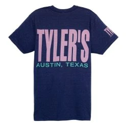 TYLER'S Navy/Panther Pink Track Tee - Austin