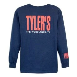 Kids' TYLER'S Navy/Red/White Long Sleeve Tee - The Woodlands