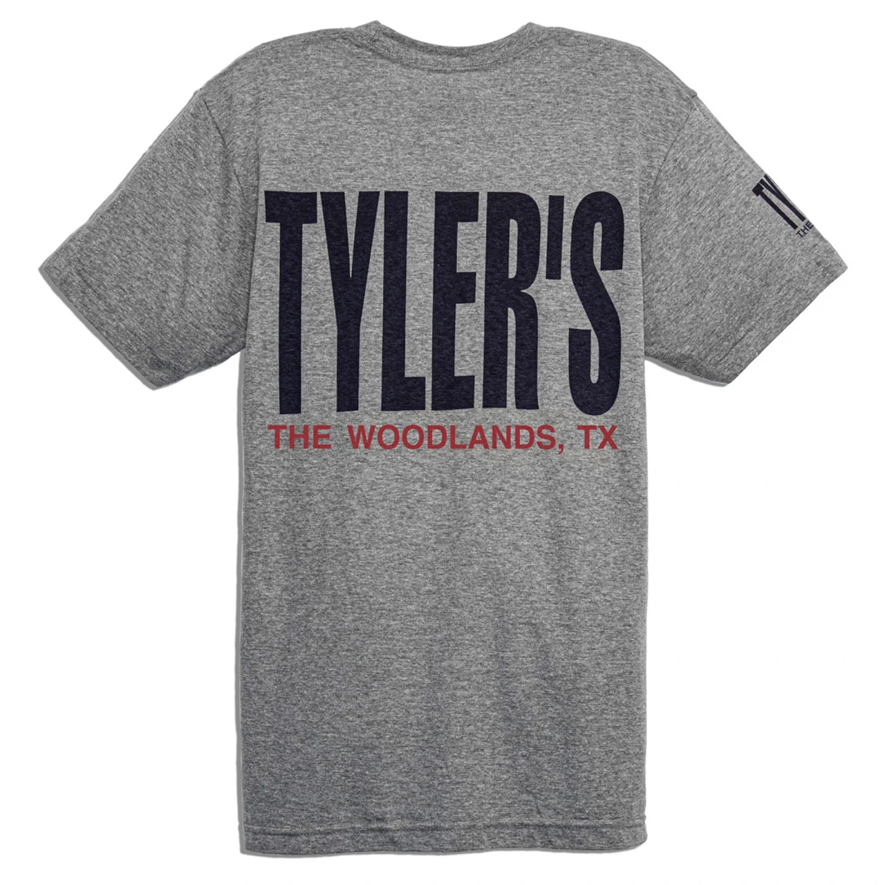 TYLER'S Grey/Navy/Red Track Tee - The Woodlands