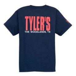 Kids' TYLER'S Navy/Red Tee - The Woodlands