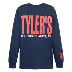 TYLER'S Long Sleeve Navy/Red/White Tee - The Woodlands