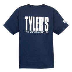 Kids' TYLER'S Navy/White Tee - The Woodlands