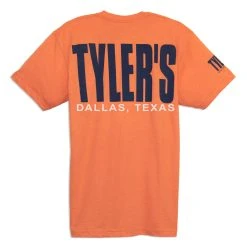 TYLER'S Orange/Navy Track Tee - Dallas