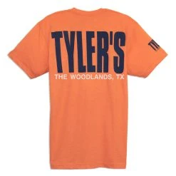 TYLER'S Orange/Navy/White Track Tee - The Woodlands