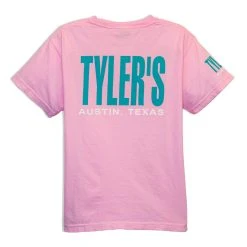 Kids' TYLER'S Blossom Pink/Teal Comfort Color Tee - Austin