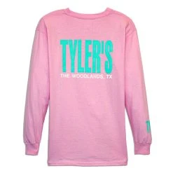 Kids' TYLER'S Pink/Mint Long Sleeve Tee - The Woodlands