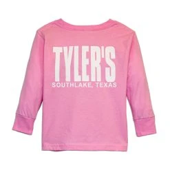 Toddlers' TYLER'S Pink/White Long Sleeve Tee - Southlake