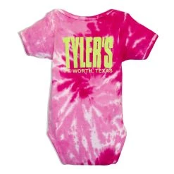 TYLER'S Pink/Lime Tie Dye Onesie - Ft. Worth