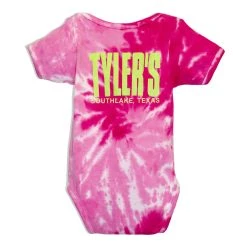 TYLER'S Pink/Lime Tie Dye Onesie - Southlake
