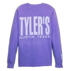 TYLER'S Long Sleeve Violet Comfort Color Pocket Tee - Austin