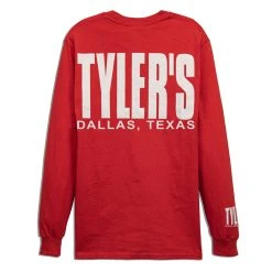 TYLER'S Long Sleeve Red/White Tee - Dallas