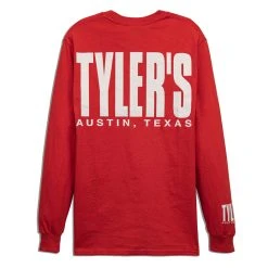 TYLER'S Long Sleeve Red/White Tee - Austin