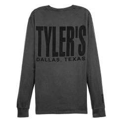 TYLER'S Long Sleeve Railroad/Black Comfort Color Tee - Dallas