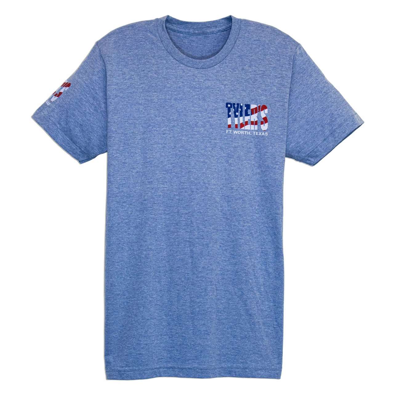 TYLER'S Royal/American Flag Track Tee - Ft. Worth - Image 2