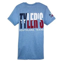TYLER'S Royal/Texas Flag Track Tee - Southlake