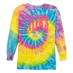 Kids' TYLER'S Sapphire/Heliconia Long Sleeve Tie Dye Tee - Dallas