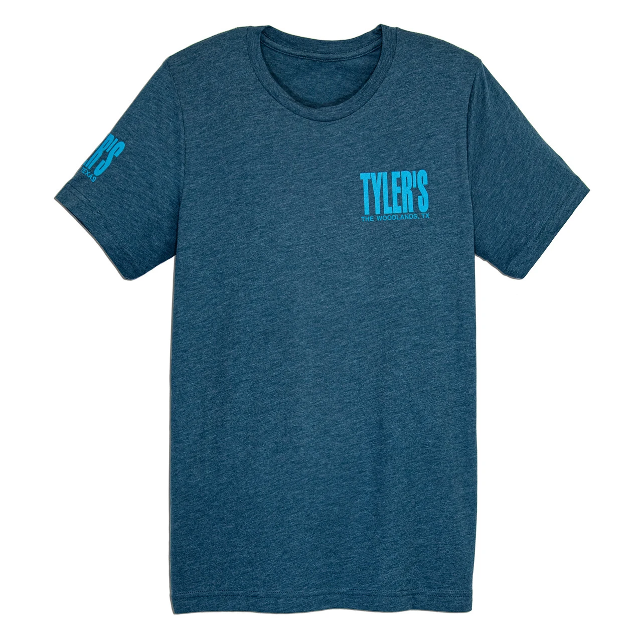 TYLER'S Steel Blue/Turquoise Track Tee - The Woodlands - Image 2