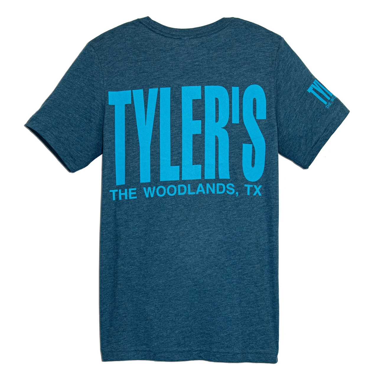 TYLER'S Steel Blue/Turquoise Track Tee - The Woodlands