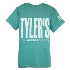 TYLER'S Seafoam/White Comfort Color Pocket Tee - The Woodlands