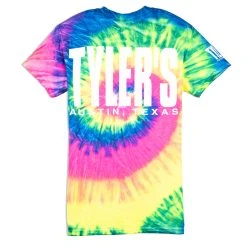 TYLER'S Neon Rainbow Tie-Dye Tee - Austin
