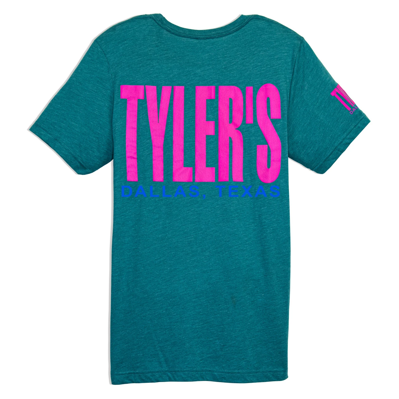 TYLER'S Teal/Neon Purple Track Tee - Dallas