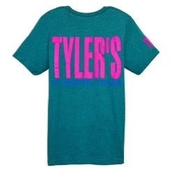TYLER'S Teal/Neon Purple Track Tee - Ft. Worth