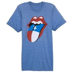 Heather Blue Texas Tongue Tee