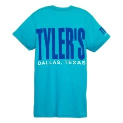 TYLER'S Turquoise/Metro Blue/White Heather Tee - Dallas