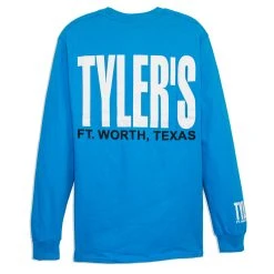 TYLER'S Long Sleeve Sapphire/White Tee - Ft. Worth