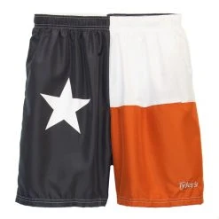 Men's Pewter/Burnt Orange Texas Flag Shorts