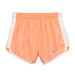 Girls' Peach/White Racer Shorts