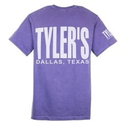 TYLER'S Violet/White Comfort Color Pocket Tee - Dallas