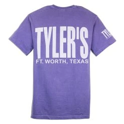 TYLER'S Violet/White Comfort Color Pocket Tee - Ft. Worth