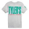 TYLER'S Vintage White/Mint Track Tee - Austin