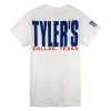 TYLER'S White/Navy Tee - Dallas
